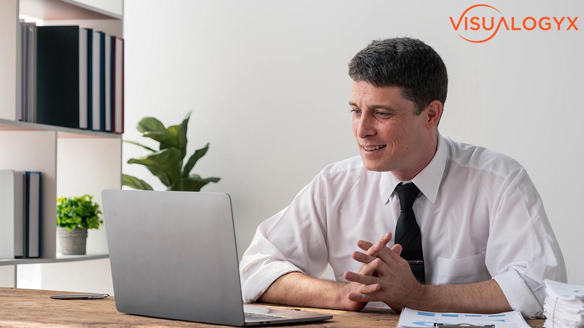 worker in front of computer