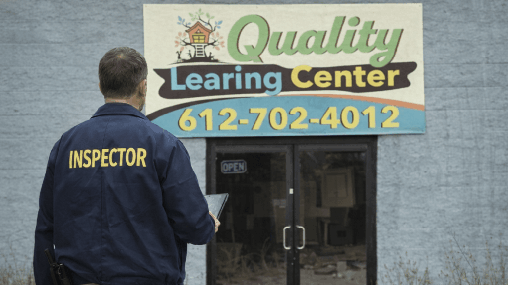 Why Audits Failed Without Real Time Inspections: An inspector verifying an abandoned "Quality Learning Center" facility, demonstrating how traditional audits miss ghost centers and fraudulent storefronts.